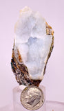 6.2cms DRUZY CHRYSOCOLLA QUARTZ CRYSTAL LILY MINE PERU 2000 YEAR DB356