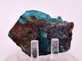 6.6cms DRUZY CHRYSOCOLLA QUARTZ CRYSTAL LILY MINE PERU 2000 YEAR DB358