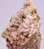 9.2cms ROSE DRUZY QUARTZ BRIGHT CRYSTALS BOTRYOIDAL PERU NEW FIND QB213