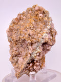 9.2cms ROSE DRUZY QUARTZ BRIGHT CRYSTALS BOTRYOIDAL PERU NEW FIND QB213