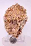 9.2cms ROSE DRUZY QUARTZ BRIGHT CRYSTALS BOTRYOIDAL PERU NEW FIND QB213