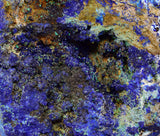 11.5cms DRUSY AZURITE MALACHITE CRYSTALS PERU MINERAL SPECIMEN UB330