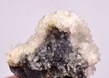 5.8cm CALCITE CRYSTALS ON QUARTZ MINERAL SPECIMEN GB79