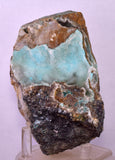 10.7cms DRUZY CHRYSOCOLLA QUARTZ CRYSTAL LILY MINE PERU 2000 YEAR DB350