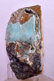 10.7cms DRUZY CHRYSOCOLLA QUARTZ CRYSTAL LILY MINE PERU 2000 YEAR DB350