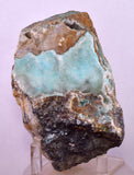 10.7cms DRUZY CHRYSOCOLLA QUARTZ CRYSTAL LILY MINE PERU 2000 YEAR DB350