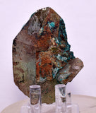 5.6ms QUARTZ CHRYSOCOLLA BOTRYOIDAL TENTADORA MINE PERU MINERAL SPECIMEN CB218