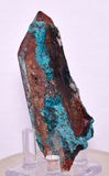 7.9ms QUARTZ CHRYSOCOLLA BOTRYOIDAL TENTADORA MINE PERU MINERAL SPECIMEN CB219