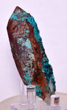 7.9ms QUARTZ CHRYSOCOLLA BOTRYOIDAL TENTADORA MINE PERU MINERAL SPECIMEN CB219