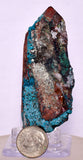 7.9ms QUARTZ CHRYSOCOLLA BOTRYOIDAL TENTADORA MINE PERU MINERAL SPECIMEN CB219
