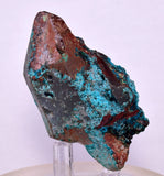 6.3ms QUARTZ CHRYSOCOLLA BOTRYOIDAL TENTADORA MINE PERU MINERAL SPECIMEN CB221