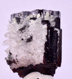 3.4cms RED HUBNERITE QUARTZ CRYSTALS PASTO BUENO PERU VERY OLD STOCK MB240