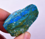 53Grams GEM BLUE OPAL PERU ROUGH SCENIC SEASCAPE MINERAL SPECIMEN OB187