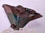 10ms QUARTZ CHRYSOCOLLA BOTRYOIDAL TENTADORA MINE PERU MINERAL SPECIMEN CB224