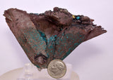 10ms QUARTZ CHRYSOCOLLA BOTRYOIDAL TENTADORA MINE PERU MINERAL SPECIMEN CB224