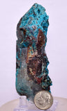 9.5cms QUARTZ CHRYSOCOLLA BOTRYOIDAL TENTADORA MINE PERU MINERAL SPECIMEN CB227