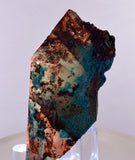 3.6cms QUARTZ CHRYSOCOLLA BOTRYOIDAL TENTADORA MINE PERU MINERAL SPECIMEN CB228