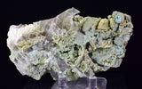 12cms GEM CHRYSOCOLLA INSIDE SELENITE CRYSTAL LILY MINE PERU TB178
