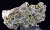12cms GEM CHRYSOCOLLA INSIDE SELENITE CRYSTAL LILY MINE PERU TB178