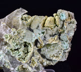 12cms GEM CHRYSOCOLLA INSIDE SELENITE CRYSTAL LILY MINE PERU TB178