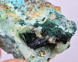 4.8cms DRUZY CHRYSOCOLLA ATACAMITE PERU COPPER 2000 DISCOVERY DB122