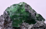 6.4cms GREEN FLUORITE  SPHALERITE CRYSTALS  PERU MILPO ATACOCHA PERU KB91