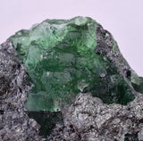6.4cms GREEN FLUORITE  SPHALERITE CRYSTALS  PERU MILPO ATACOCHA PERU KB91
