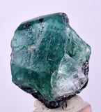 2.4cms GREEN FLUORITE JORDANITE CRYSTALS PERU MILPO PERU KB94