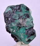 3.5cms GREEN FLUORITE JORDANITE SPHALERITE CRYSTALS PERU MILPO PERU KB95