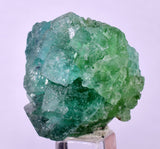3.5cms GREEN FLUORITE PYRITE SPHALERITE CRYSTALS PERU MILPO PERU KB96