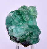 3.5cms GREEN FLUORITE PYRITE SPHALERITE CRYSTALS PERU MILPO PERU KB96