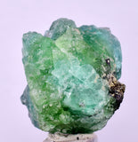 3.5cms GREEN FLUORITE PYRITE SPHALERITE CRYSTALS PERU MILPO PERU KB96