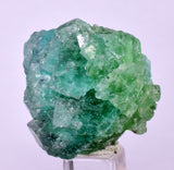 3.5cms GREEN FLUORITE PYRITE SPHALERITE CRYSTALS PERU MILPO PERU KB96