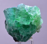 3.5cms GREEN FLUORITE PYRITE SPHALERITE CRYSTALS PERU MILPO PERU KB96