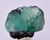 3.5cms GREEN FLUORITE JORDANITE SPHALERITE CRYSTALS PERU MILPO PERU KB95