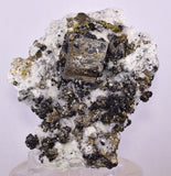 10.6cms APATITE QUARTZ PYRITE DICKITE SCHEELITE ? PERU HUANZALA AB282