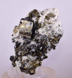 10.6cms APATITE QUARTZ PYRITE DICKITE SCHEELITE ? PERU HUANZALA AB282