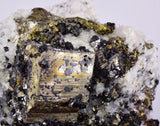 10.6cms APATITE QUARTZ PYRITE DICKITE SCHEELITE ? PERU HUANZALA AB282