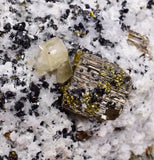 10.6cms APATITE QUARTZ PYRITE DICKITE SCHEELITE ? PERU HUANZALA AB282