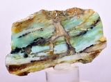 157 cts GEM BLUE OPAL PERU SLAB SCENIC SEASCAPE MINERAL SPECIMEN BB430