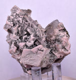 5.7cms QUARTZ MANGANOCALCITE PYRITE CRYSTALS PERU QB135
