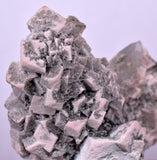 5.7cms QUARTZ MANGANOCALCITE PYRITE CRYSTALS PERU QB135