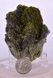 6.6cms EPIDOTE QUARTZ CRYSTALS PERU CLUSTER COLLECTOR GREEN COLOR MINERAL CB234