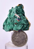 3.4cms MALACHITE CRYSTALS MINERAL SPECIMEN AHOULI MINES MOROCCO UB336