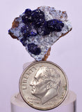 2.3cms GEM AZURITE CRYSTALS MEXICO ROYAL BLUE COLOR SHINY UB346