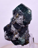 5.8cms JORDANITE FLUORITE BOULANGERITE SPHALERITE CRYSTALS  PERU MILPO ATACOCHA PERU KB101
