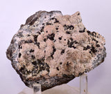 10cm RHODOCHROSITE CRYSTALS SILVER WIRE PERU OLD STOCK UCHUCCHACUA RB713