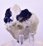 6cms BLUE FLUORITE QUARTZ CRYSTALS HUANGGANG MINES CHINA KB125