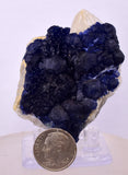 6cms BLUE FLUORITE QUARTZ CRYSTALS HUANGGANG MINES CHINA KB125