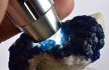 6cms BLUE FLUORITE QUARTZ CRYSTALS HUANGGANG MINES CHINA KB125